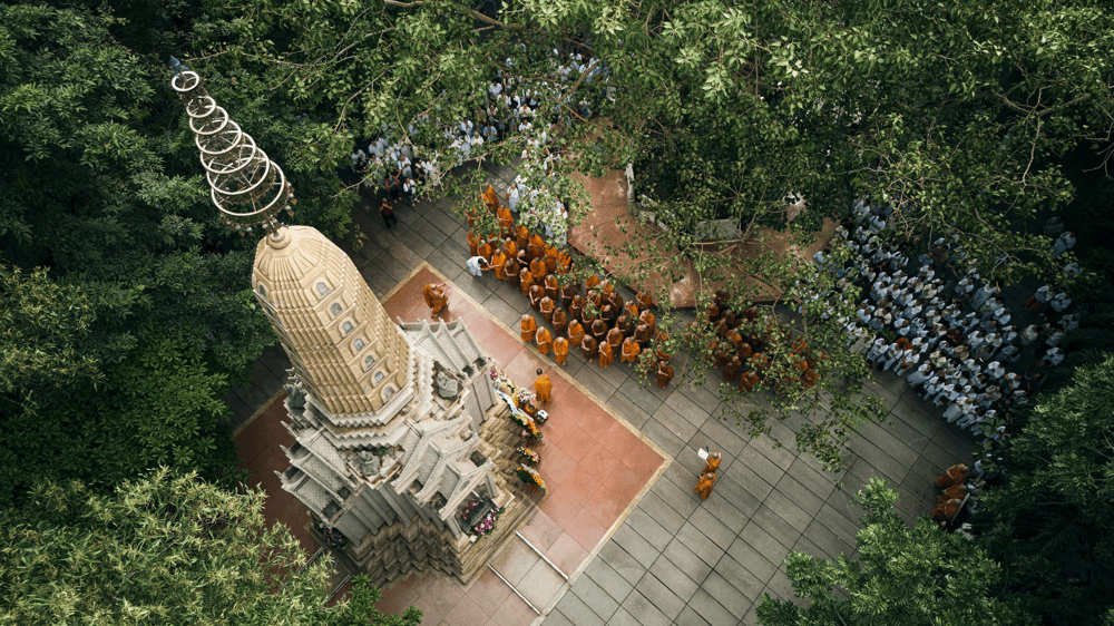 Ch&ugrave;a Bửu Long nổi bật với kiến tr&uacute;c độc đ&aacute;o mang đậm phong c&aacute;ch Th&aacute;i Lan (Nguồn: Tổ Đ&igrave;nh Bửu Long Fanpage)